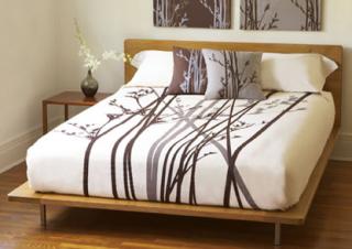 Cove Duvet Cover: Cream + Cocoa Organic Cotton $330-$395