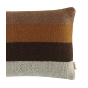 Striped Alpaca Throw Pillow - Earth $127