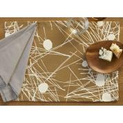 Trail Placemat: Cream + Gold: SALE $19
