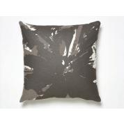 Birdseye PIllow: 18x18"  Cream + Charcoal - $14