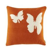 Alpaca Butterfly Throw Pillow in Orange $127