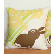 Peeking Bunny Floor Pillow