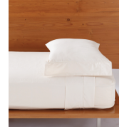Sheets: Fitted + Flat - Cream Organic Cotton $64-$100