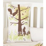 Woodland Squirrel Percale Pillow:  $45