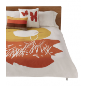 Sunset Duvet Cover: Orange Organic Cotton $270-$330