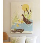 Wetlands Flat Print: Organic Cotton Percale