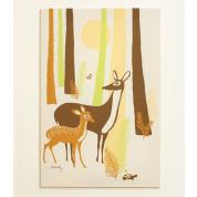 Woods 16x22 Stretched Print: Organic Cotton Percale