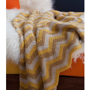 Alpaca Afghan in Sunshine Yellow $287