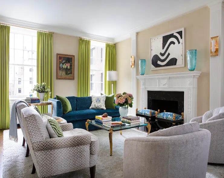  A Pop of Color for The Living Space