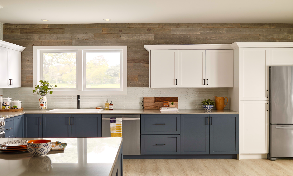 Accent Wall Above the Cabinets