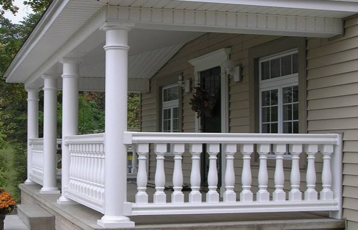 Baluster Style Front Porch Railings