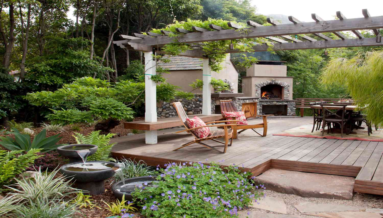 Blend the Pergola with Your Garden