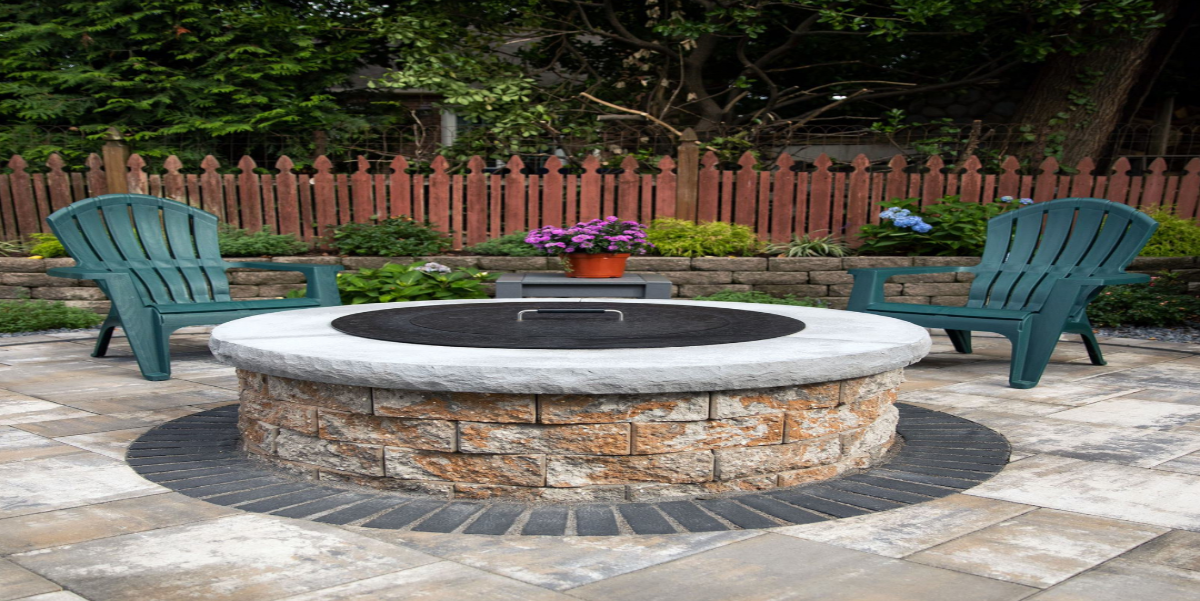 Circular Cinder Block Fire Pit