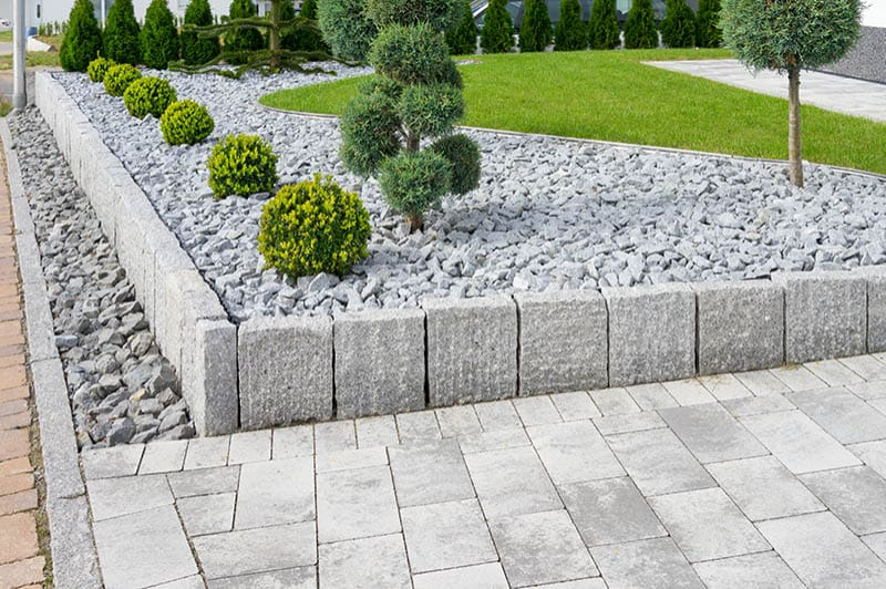 Concrete Blocks for Garden Edging