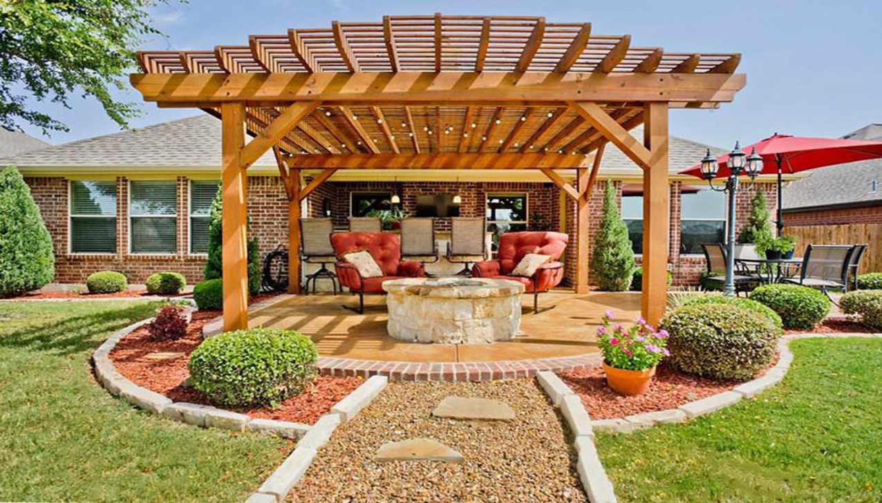Pair the Pergola with a Fire Pit