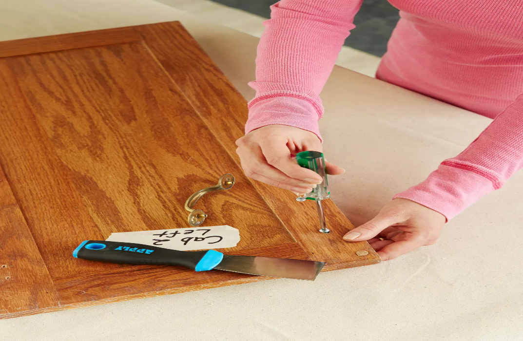 Prepare to Paint the Cabinets