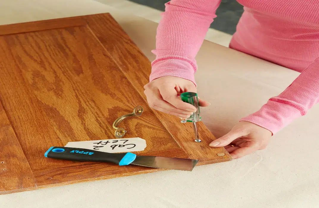 Prepare to Paint the Cabinets