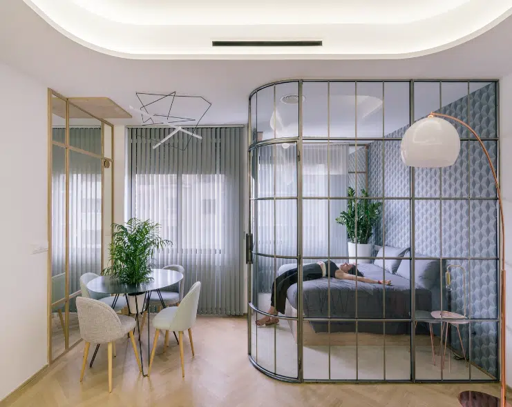 The Glass Wall Modern Apartments Decor