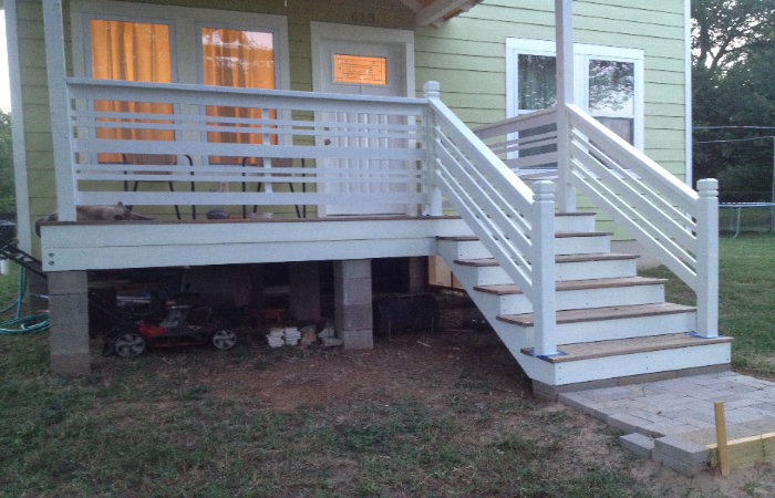 Vertical Slat Front Porch Railing