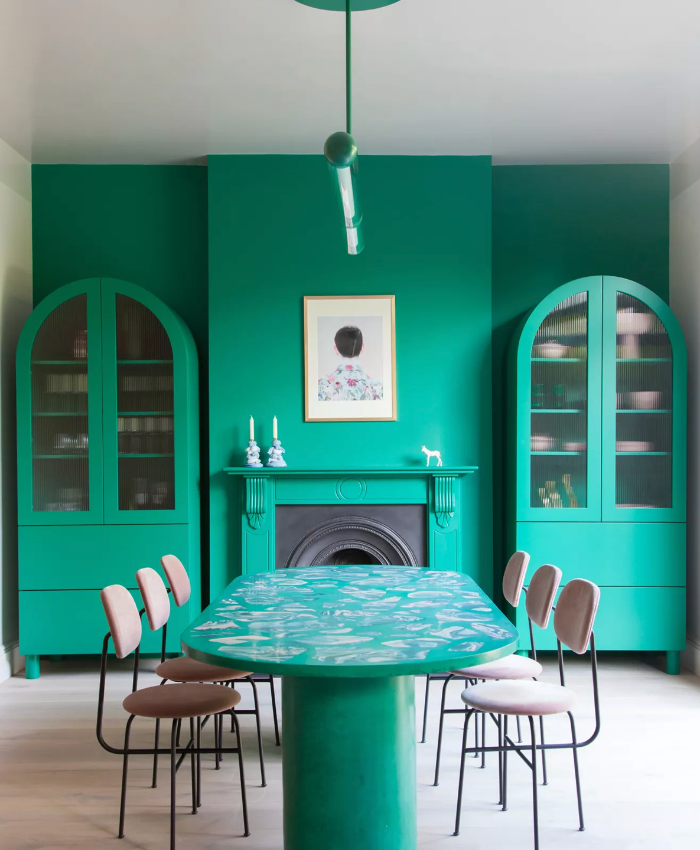 Vibrant Turquoise Green for The Kitchen