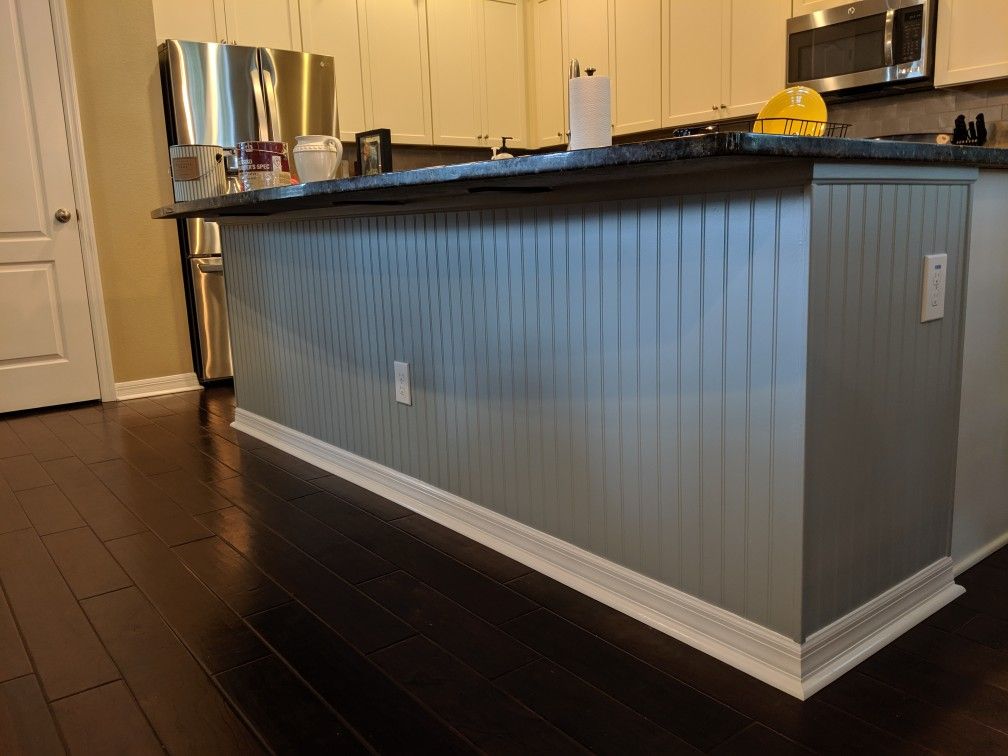 Beadboard for Kitchen Island