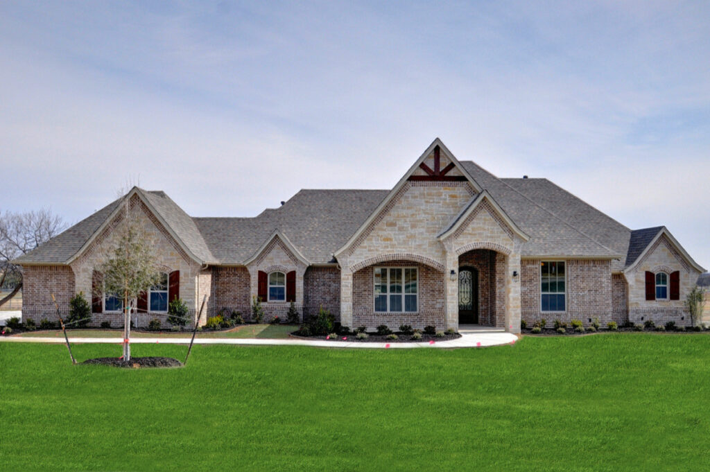 Beige Brick House