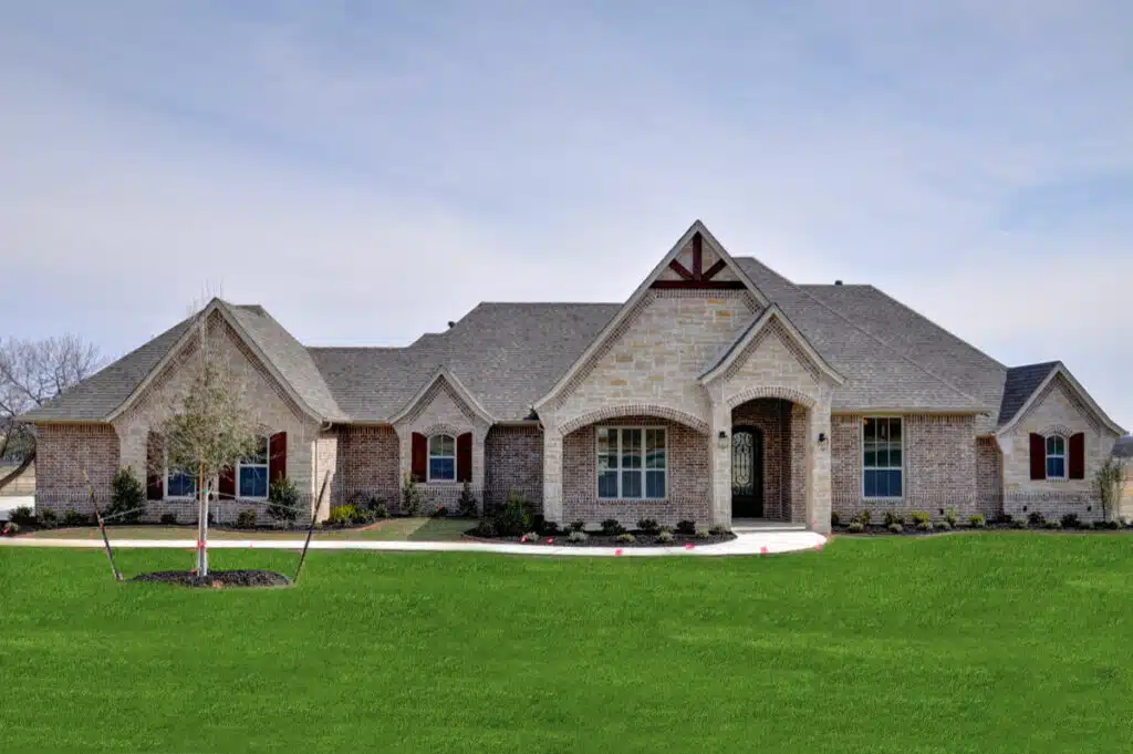 Beige Brick House
