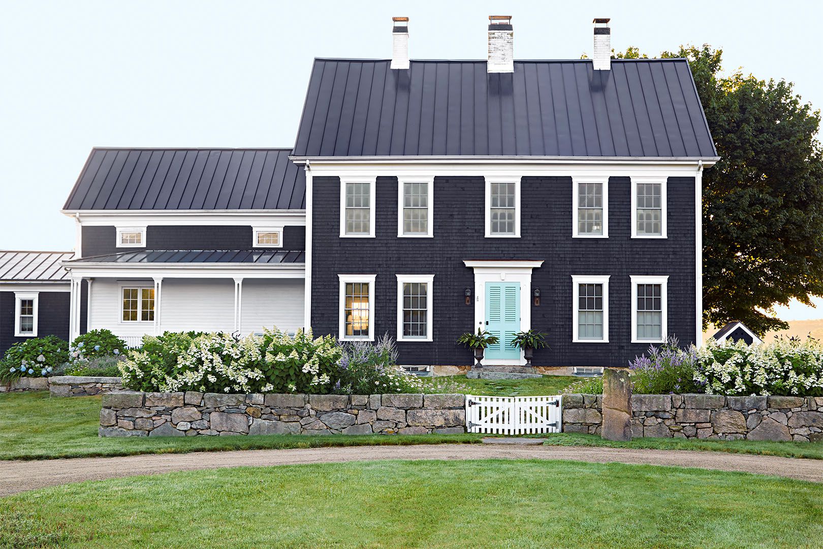 Black Houses with Curb