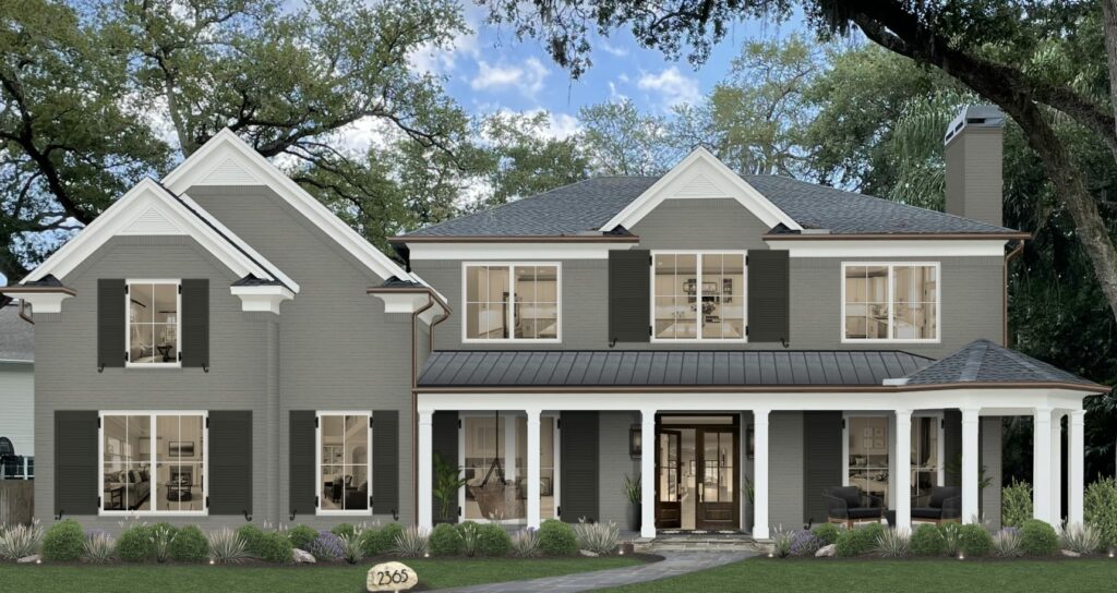 Gray Brick House