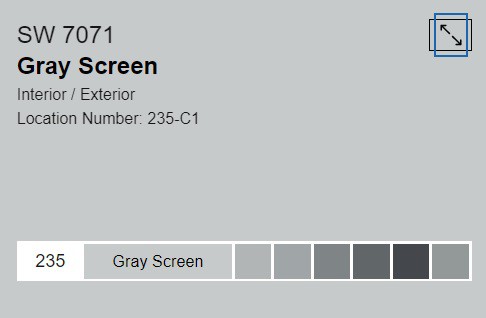 Gray Screen SW 7071
