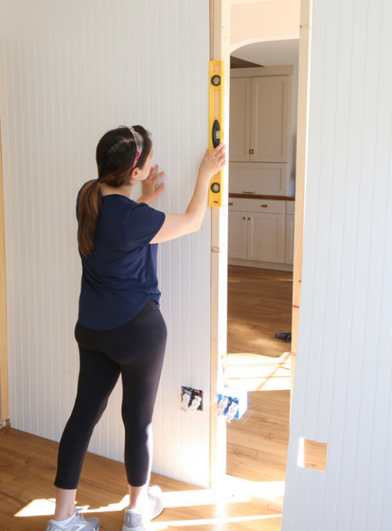 Install the Beadboard to The Wall