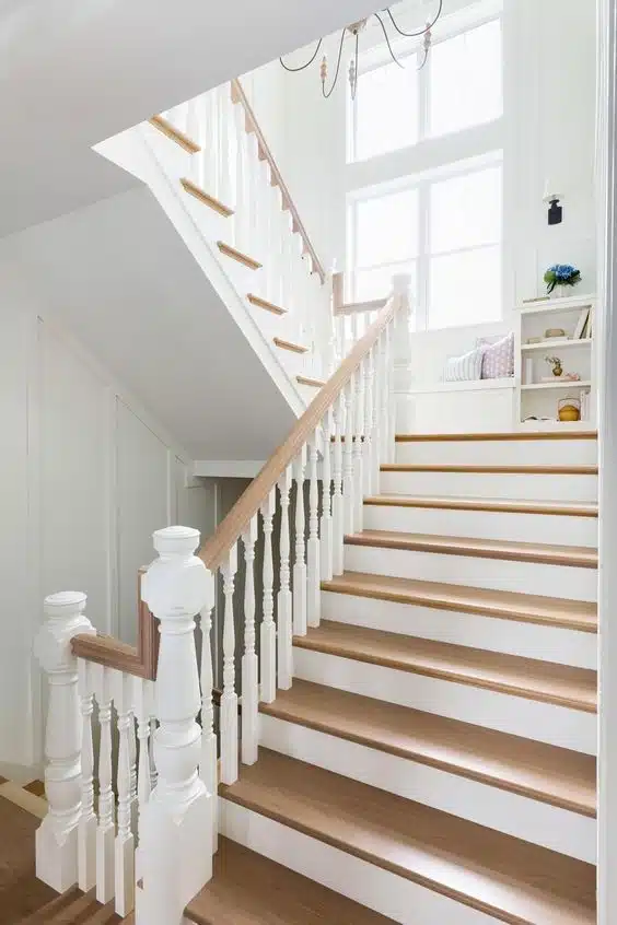 Light Wood Stair Landing