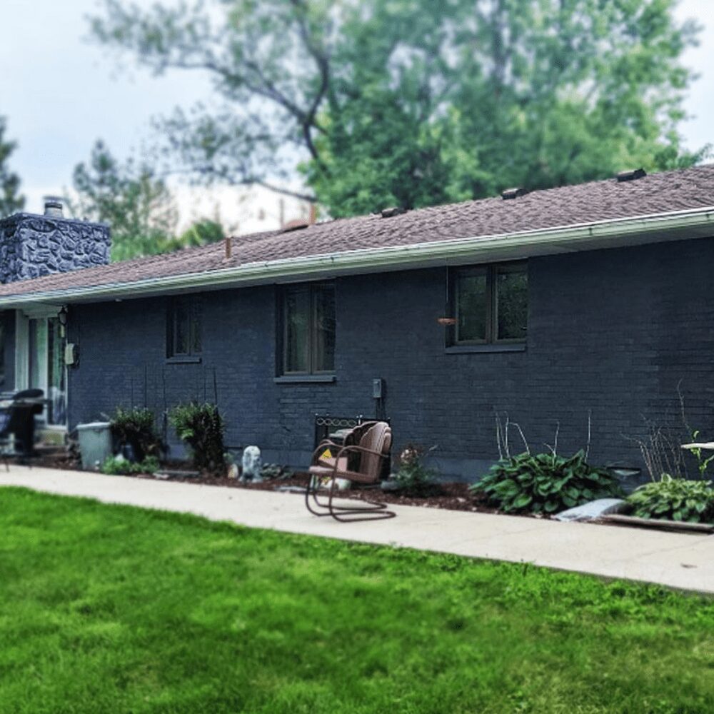 Limewashed Brick in Black