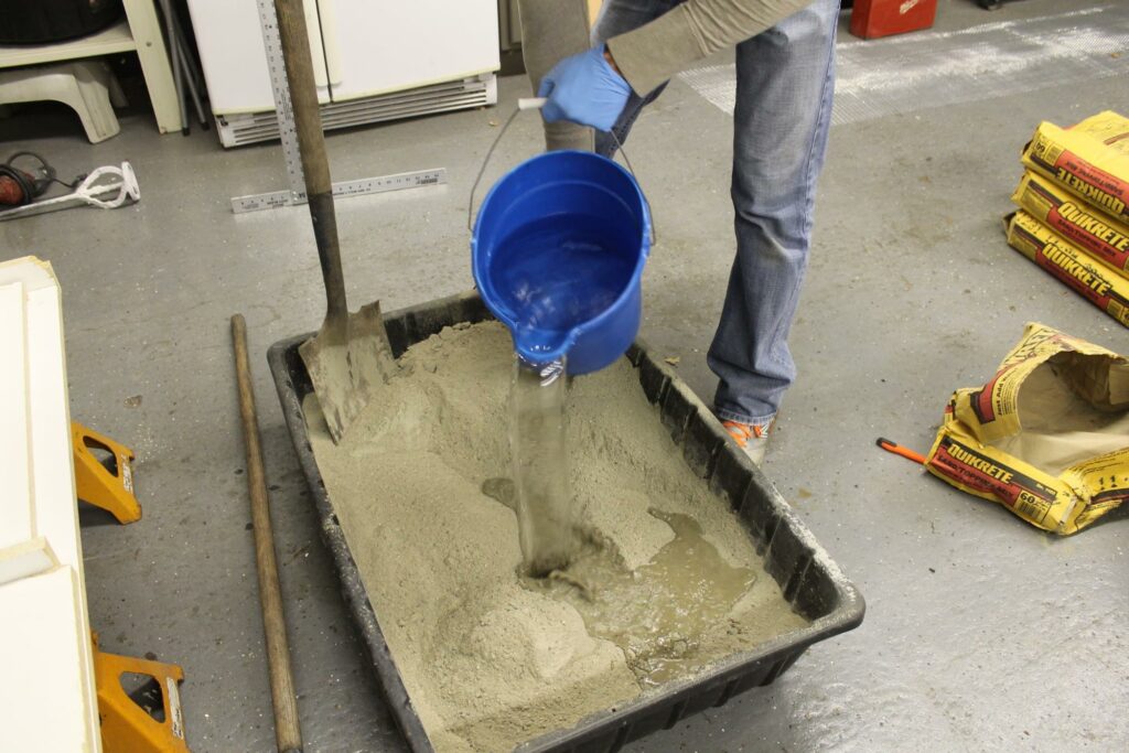 Mix and Pour the Concrete Well