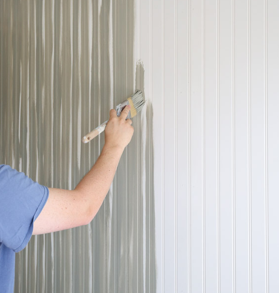 Paint the DIY Beadboard Wall