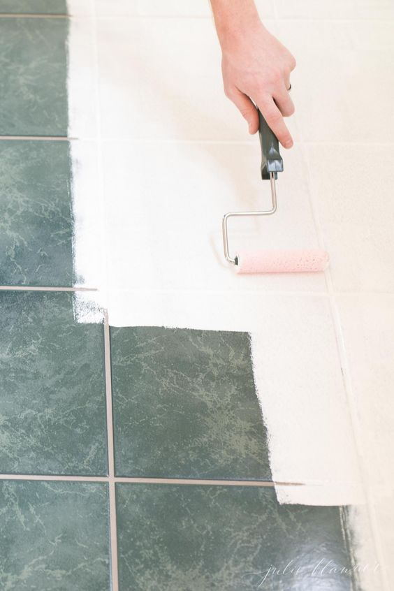 Painting the Tile Floor