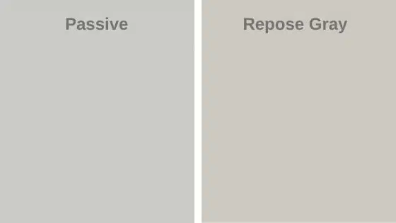 Repose Gray vs. Sherwin Williams Passive