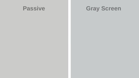 Sherwin Williams Passive VS. SW Gray Screen