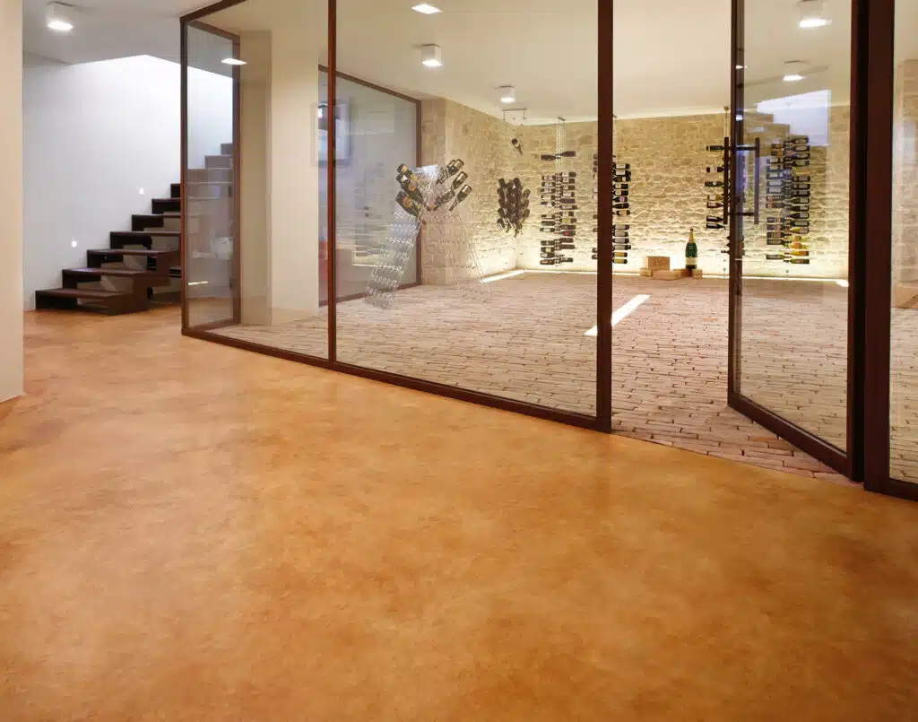 The Charm of the Mottled Finish on the Acid-Stain Floor