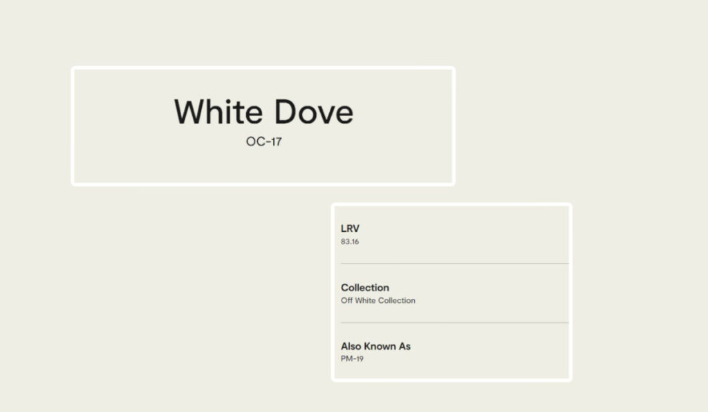 What Color is White Dove