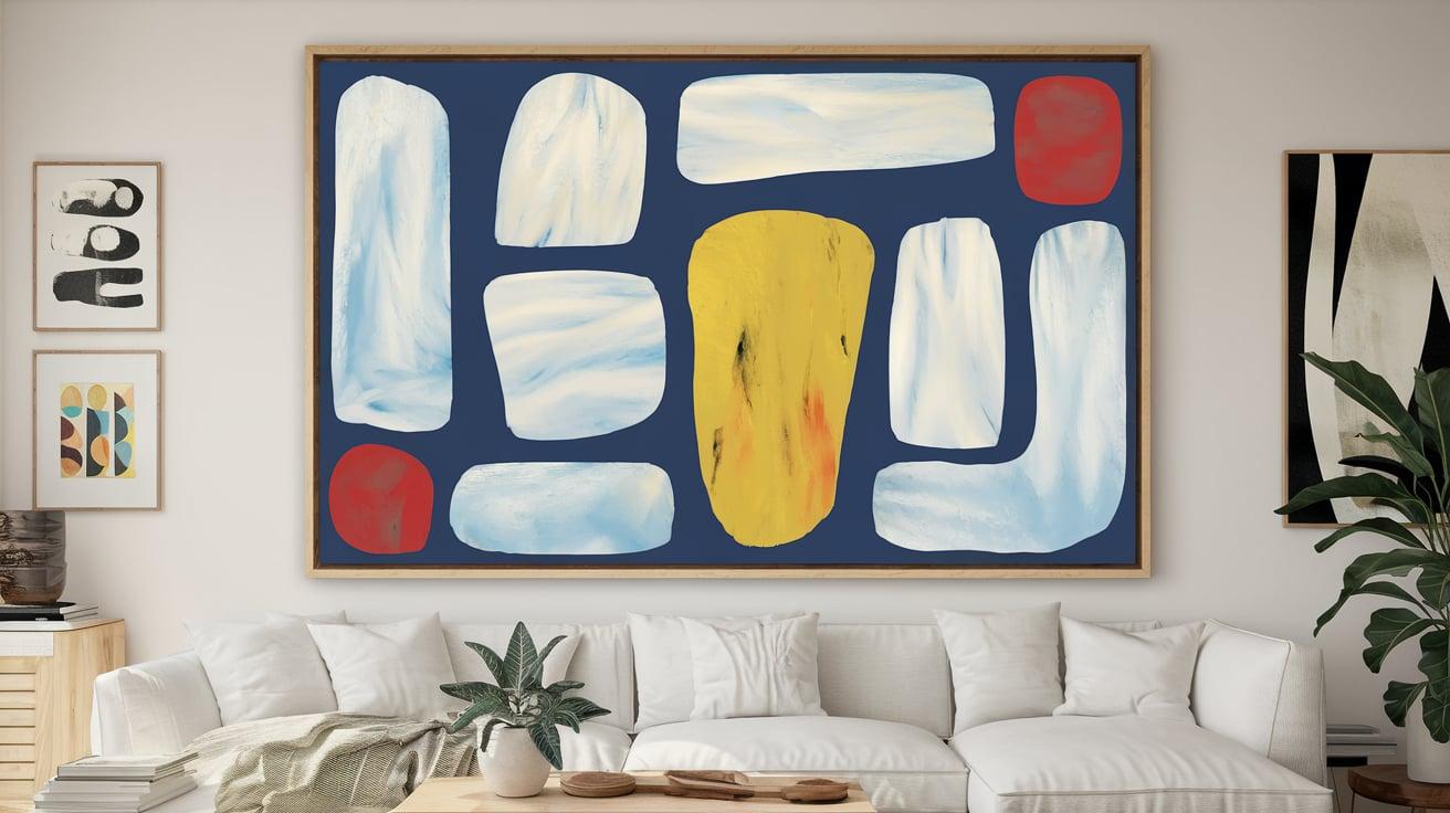 Framed_Modern_Art_Accent_Wall