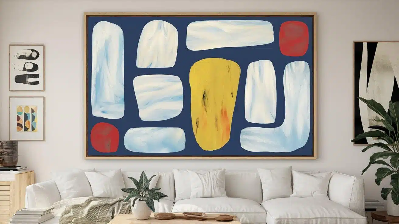 Framed_Modern_Art_Accent_Wall