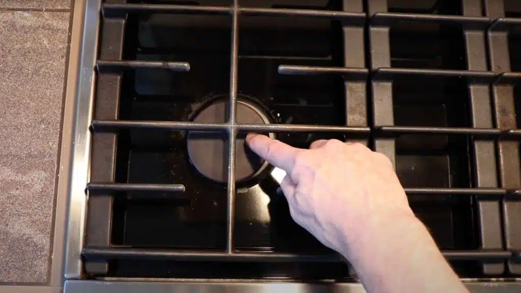 1-check the burner cap alignmen