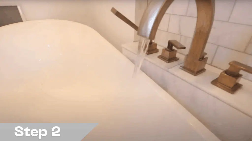 2 prepare the soaking tub