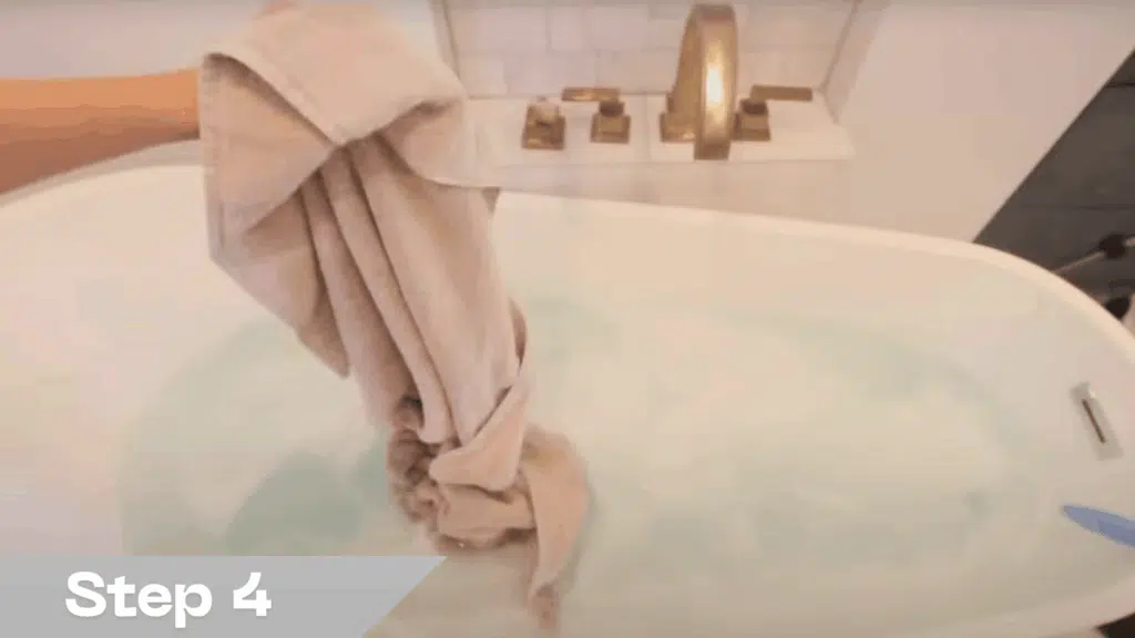 4 add laundry to tub