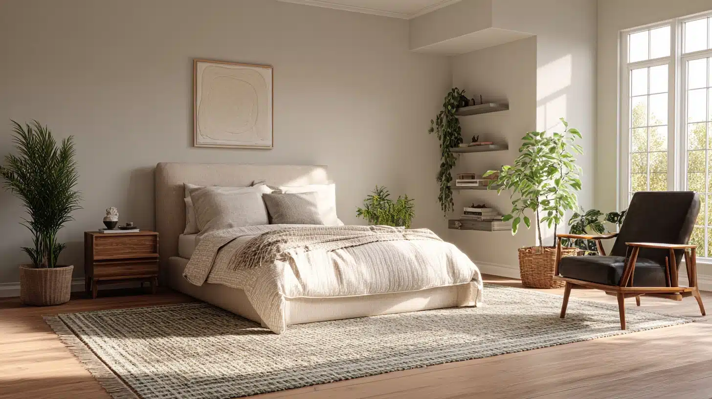 5x8 rug under queen bed.png