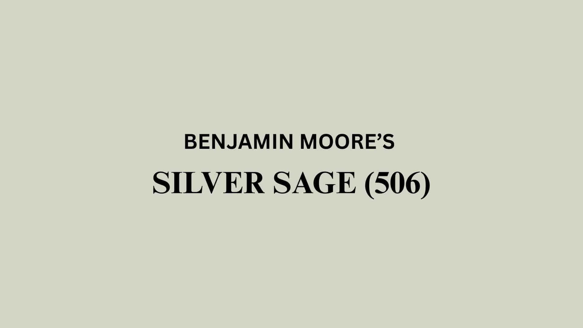 benjamin moore silver sage paint guide review