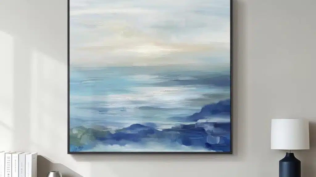 blue coastal abstract