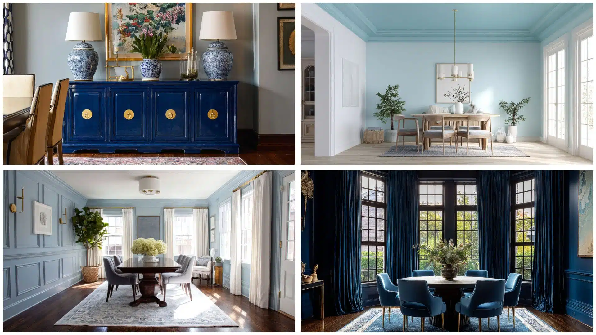 blue dining room