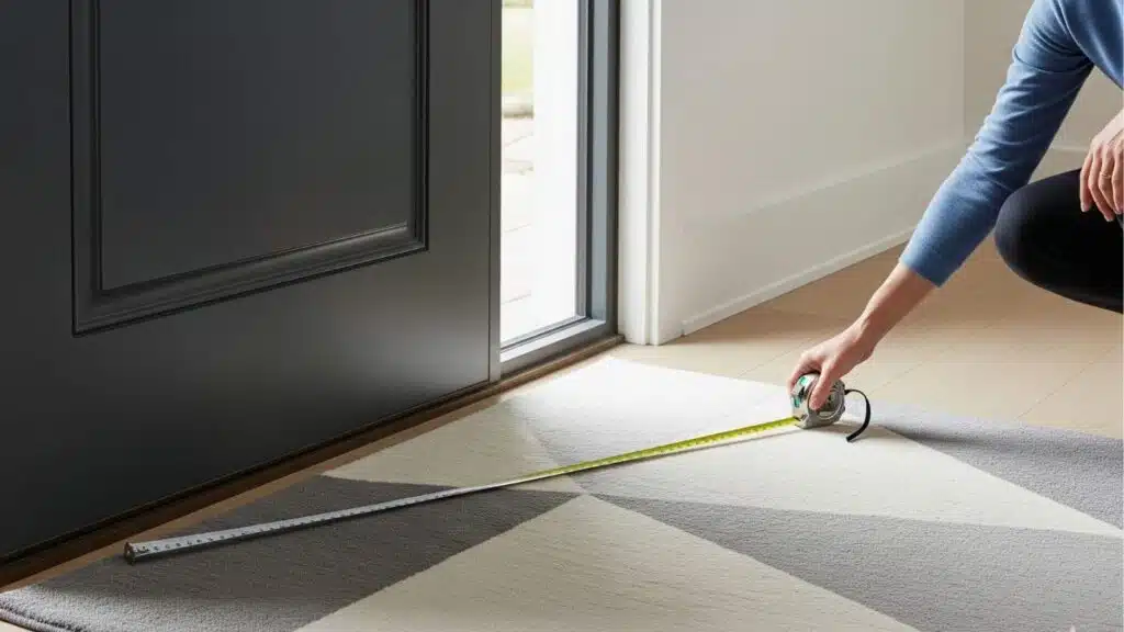 check door swing clearnc